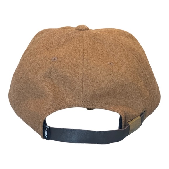 Vans Clark Vintage Strapback Hat Wool Blend 6-Panel Cap in Tan O/S - Picture 3 of 5